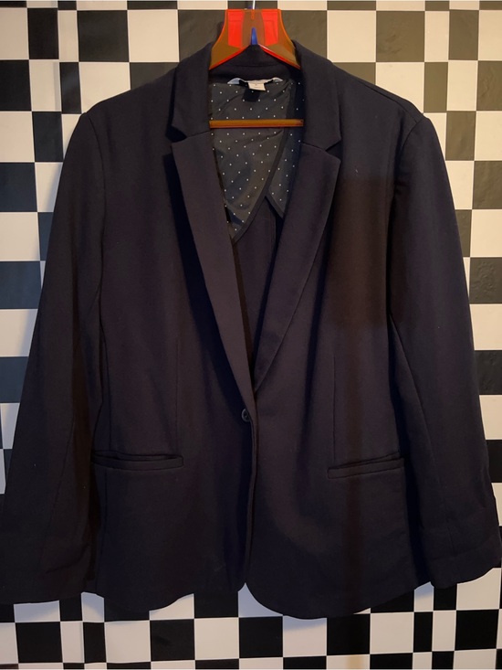 Old Navy Jackets & Blazers - Old Navy Navy Blazer with Polka Dot Lining